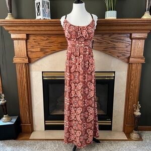 Allison Britney Multicolor Maxi Dress Size Large NEW‎